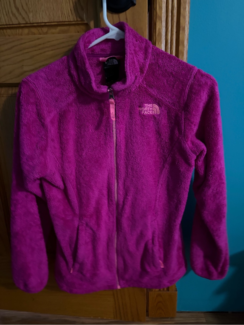 North face pink sweater